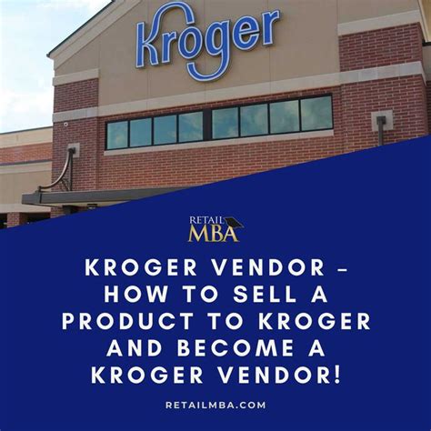 The item number shall not contain any. . Kroger vendor guide